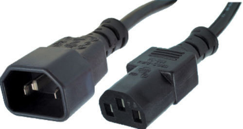 L'UL a approuvé la rallonge sûre 18AWG 0.8m à C.A. corde de courant alternatif de 3 fourches pour la TV