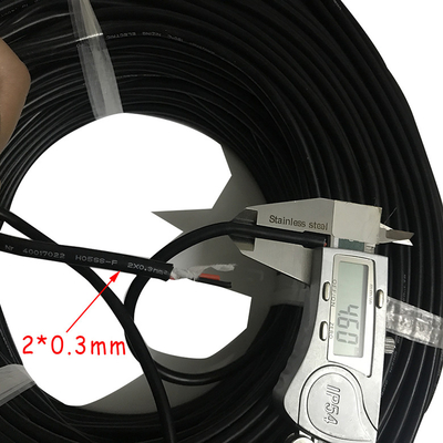 mètre flexible isolé en caoutchouc du câble 100 de 2x1mm/petit pain pour le matériel électronique
