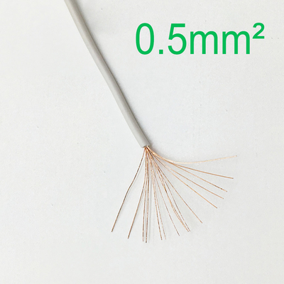 le PVC de 0.5mm a isolé le noyau de cuivre recuit par solide flexible du câble 2.1A