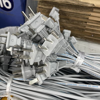 Cable électrique de câble de courant alternatif de prises de mâle avec la prise