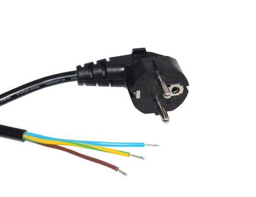 Appareil ménager 6ft 3 norme européenne de cordon de secteur du câble 16A de courant alternatif de Pin