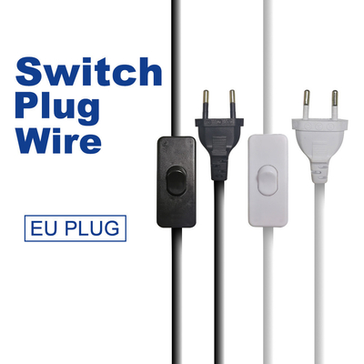 Commutateur imperméable européen de Pin Power Cord With Inline du cable électrique d'extension 2