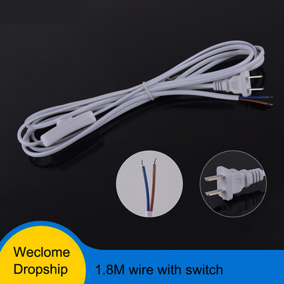 Commutateur imperméable européen de Pin Power Cord With Inline du cable électrique d'extension 2